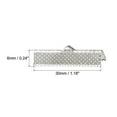 thumbnail image 2 of Unique Bargains 160Pack Ribbon Crimp Clamp Ends 30mm Cord End Clasp for DIY Craft Silver Tone, 2 of 7