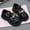 Black, variant on FSYBOA Girls Dress Shoes Size 11(Little Kids), Fashion Hook and Loop Strap Casual Soft Soled Kids Princess Shoes White
