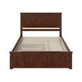 thumbnail image 3 of AFI Nantucket Queen Wood Platform Bed with Matching Footboard and Twin XL Trundle, Walnut, 3 of 6