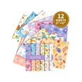 thumbnail image 1 of 12 Sheet 6"*6" Easter Scrapbook Pattern Paper, 12 Designs Easter Bunny Rabbit Egg Craft Paper Holiday Decorative Origami Paper For Card Making Die Cut, 1 of 5