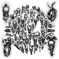 thumbnail image 3 of 35pcs Gothic Skull Stickers Skeleton Horror Stickers Gothic Skull Stickers for Laptops Suitcase, 3 of 9