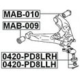 thumbnail image 2 of Febest REAR BUSHING, LOWER CONTROL ARM # MAB-010 OEM MR112711, 2 of 2