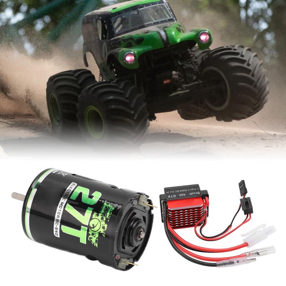 Brushed Motor, 540 High Torsion Low Noise Dual  Mode Low Voltage  Brushed Motor 360A ESC for 1/10 RV, SUV, Short Truck, Truck, Climbing Vehicle