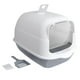 thumbnail image 1 of Caja de arena para gatos, caja de arena para fugas completamente cerrada para gatos pequeños, caja de arena para gatos de borde alto e inodoro, fácil Gris Yinane Bandeja de arena para gatos, 1 of 8