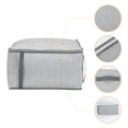 thumbnail image 3 of Unique Bargains 1 Pack Clothes Storage Bags Moving Bags Gray 20.5*17*12in, 3 of 7