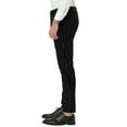 thumbnail image 4 of INSPIRE CHIC Men's Striped Dress Pants Flat Front Trousers Business Pant 38 Black, 4 of 5