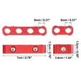 thumbnail image 3 of Unique Bargains 2 Set 8mm Car Auto Engine Spark Plug Wire Separator Looms Divider Organizer Clamp Aluminum Alloy Blue, 3 of 7
