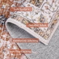 thumbnail image 4 of Boho Vintage Round Rug ft- Faux Wool Dreely Washable Area Rug Small Distressed Throw Rugs Floor Carpet for Door Mat Entryway Bedrooms Laundry (Round - ; Diameter Border ), 4 of 7