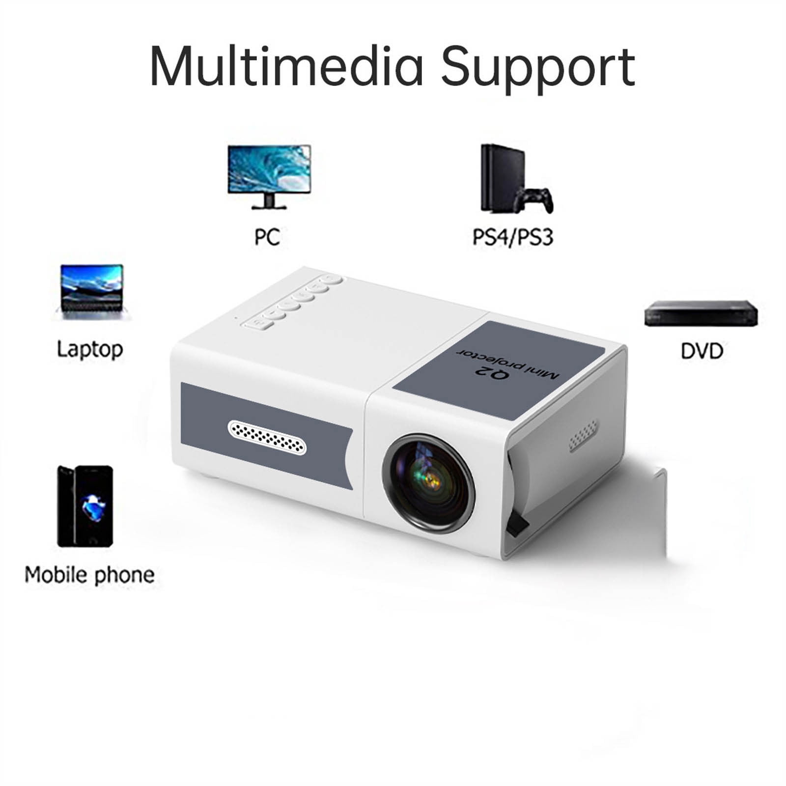 AZXY Portable Projector,Clearance Projector,Mini Projectors on Sale,4k Led Wifi Smart Movie Projector Bluetooth Home Theater for Outside,Compatible with Phone Tv Iphone android Hdmi Laptop