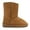 Tan, variant on Girls Classic Booties Faux Fur Lined Winter Snow Boots