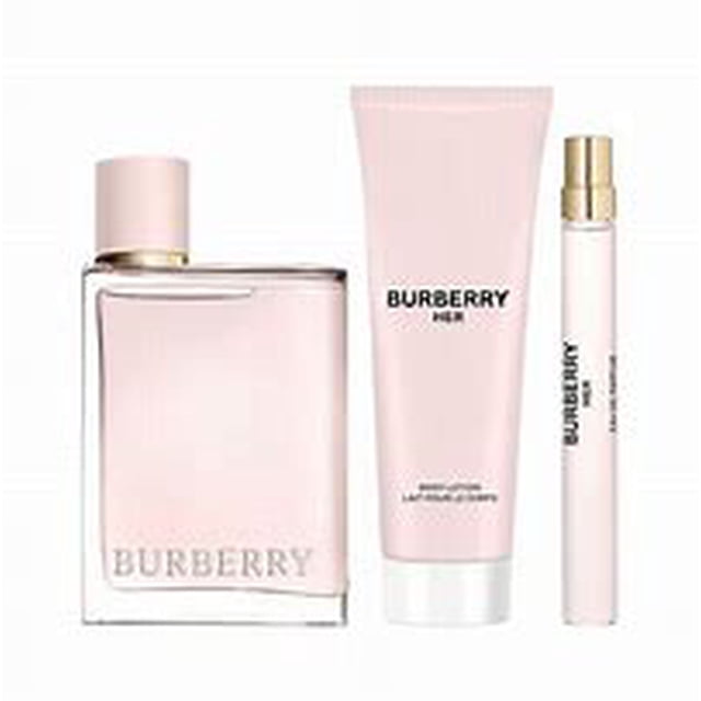 Burberry Her Burberry Set de 3 piezas Eau de Parfum 100 y 10 ml LOCIÓN CORPORAL 75 ml mujer