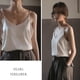 thumbnail image 5 of Camisola de satén con cuello en V para mujer, blusa suelta sin mangas con tirantes finos Zhivalor BST2001306-6, 5 of 5