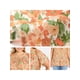 thumbnail image 5 of GRACE & GRANDEUR Blusas de Verano de Talla Grande para Mujeres con Estampado Floral, Cuello Atado y Mangas con Volantes 3X Naranja, 5 of 6