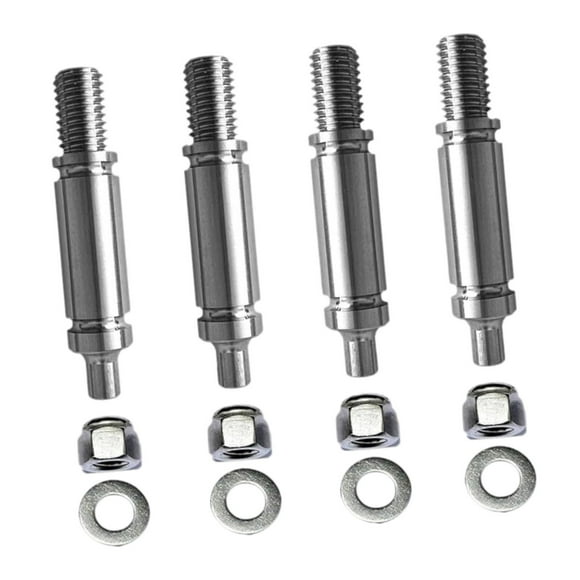 4 piezas de acero de aleación de eje de rodillo de soporte de tambor de secadora, 8575324 de alto rendimiento, accesorio resistente plateado