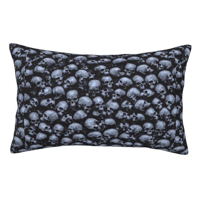 Fotbe Gothic Skull Funda de Almohada Decorativa Estilo Occidental, Lujo en Algodón, Fundas para Almohadas King, Cojín Estampado para Decoración del Hogar-20"x30"