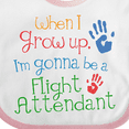 thumbnail image 4 of Inktastic Flight Attendant Future Boys or Girls Baby Bib, 4 of 4