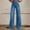 Blue, variant on Clearance！ GZWYHT Summer Jeans For Women 2025 Jeans For Women High Waist Women Wide Leg Jeans Jeans For Women High Waist Stretch Jeans For Women Brown 2XL Clearance！