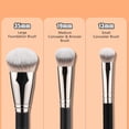 thumbnail image 2 of Flat Angled Brushes, Flawless Foundation Brush Under Eye Concealer Brush Bronzer Brush with Liquid Cream Powder, 2 of 6