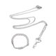 thumbnail image 3 of Titanium Jewelry Lock Hand Chain Everyday Wear In Silver Designed For Couples 1Pack, 3 of 5