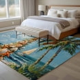 thumbnail image 4 of 5'x7' Area Rugs, Coastal Christmas Tree Indoor Outdoor Area Rug for Living Room Bedroom, Nautical Beach Seaside Xmas Washable Bathroom Rugs Kitchen Floor Carpet Mats Home Decor Aesthetic, 4 of 8
