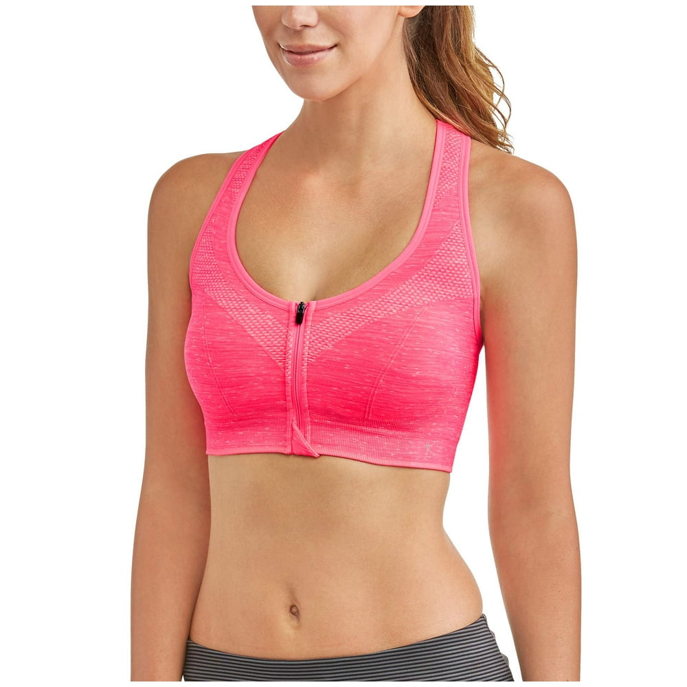 Danskin Now ZipFront Seamless Sport Bra
