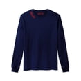 thumbnail image 3 of Daxton Premium Dallas Men Long Sleeves T Shirt Ultra Soft Medium Weight Cotton, 2Pk Navy Red Red Navy 3XL, 3 of 6