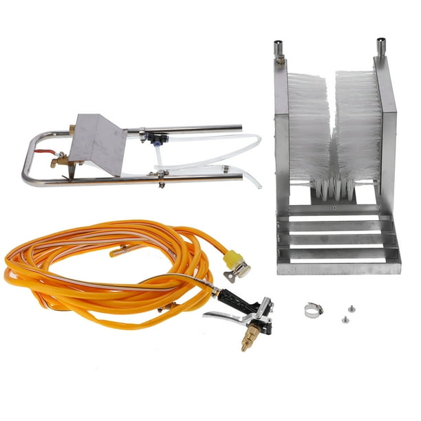 Automatic top boot scrubber