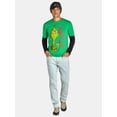 thumbnail image 3 of Grinch, Men's & Big Men's Long Sleeve Graphic Tee Shirt and Beanie Hat Set, Sizes XS-3XL, 3 of 6