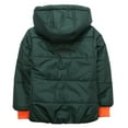 thumbnail image 2 of Richie House Little Boys Navy Plenitude Pockets Padding Hooded Jacket 1/2, 2 of 2