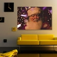 thumbnail image 3 of IDEA4WALL Christmas Santa Claus In The Shadow Of Lights - Wall Art Canvas Print Decor Painting Artwork for Home 16"x24", 3 of 4