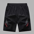 thumbnail image 2 of Lovzfmll Multi-Pocket Elastic Waist Outdoor Loose Casual Shorts with Zipper for Men, Bermuda Shorts Red, 2XL, 2 of 9