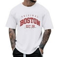 thumbnail image 2 of Big and Tall Shirts for Men Summer Graphic T Shirt Short Sleeve Casual Loose Round Neck Top Mens Sweatpants Pocket T Shirt Mens Shirts for Plain Light Men Plan Large Tall L, 2 of 4