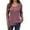 Red, variant on DC Women's Long Sleeve Waffle Knit Henley Shirt, Casual Button Down Crewneck Top, Soft Lightweight Pullover Blouse for Fall Winter