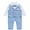 Blue, variant on famuka Baby Boy Classic Suit Double Breasted Waistcoat Tuxedo Formal Outfit Plaid