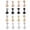16PCS, variant on 16pcs 316L Stainless Steel CZ Labret Monroe Lip Rings Cartilage Helix Piercing-8mm-16PCS