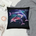 thumbnail image 2 of Dolphin Whale Pillow Cases Soft and Cozy Pillow Case Covers Lightweight Pillowcase Covers with Concealed Zip, 2 of 5