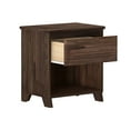 thumbnail image 5 of Max & Lily Solid Wood Farmhouse 1 Drawer Nightstand, Barnwood Brown, 5 of 11