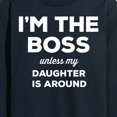 thumbnail image 3 of Instant Message - I'm The Boss Unless Daughter Is Around - Men's Long Sleeve T-Shirt, 3 of 6