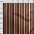 thumbnail image 2 of oneOone Viscose Chiffon Rust Brown Fabric Stripes Dress Material Fabric Print Fabric By The Yard 42 Inch Wide, 2 of 4