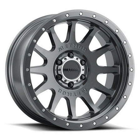 20x10 Method MR605 NV Titanium Wheel 6x135 (-24mm) Fits select: 2004-2023 FORD F150, 2003-2023 FORD EXPEDITION