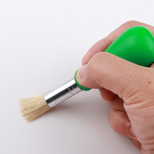 Lot de 10 pinceaux de peinture pour enfants, grands pinceaux ronds, plats et préscolaires pour