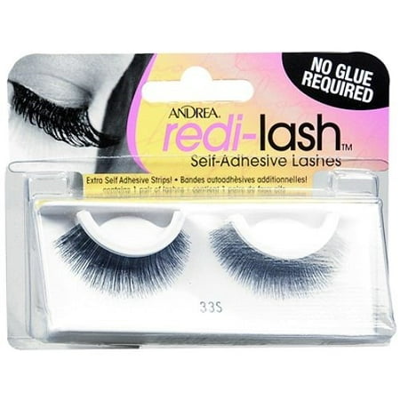 Andrea Redi-lash Self Adhesive Eyelashes, Style 33S, Black