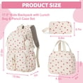 thumbnail image 5 of DAKIMOE School Backpack 3 Sets Corduroy Backpack for Teen Laptop Backpack for Women Middle High School Bookbag Travel Daypack, 5 of 7
