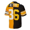 thumbnail image 3 of Men's Mitchell & Ness Jerome Bettis Black/Gold Pittsburgh Steelers 1996 Split Legacy Replica Jersey, 3 of 5