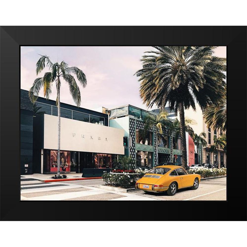 Lauren, Julian 24x19 Black Modern Framed Museum Art Print Titled - Rodeo  Drive-Beverly Hills-California 