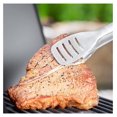 Premium barbecue tongs with large surface for turning food, patented