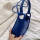thumbnail image 5 of Bolsas De Hombro Bolso de mano con cremallera de diseñador para mujer de hombro con forma de media luna de color sólido para fiestas, 5 of 9