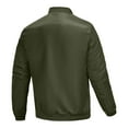thumbnail image 3 of CHEEREAM Men's Lightweight Bomber Jackets Light Track Jackets Casual Winter Windbreaker Outdoor Golf Fashion Coat for Men Army Green XXL, 3 of 5