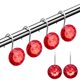 thumbnail image 2 of 12pcs Shower Curtain Hooks, Decorative Rhinestones Acrylic Crystal Shower Rings, Curtain Hooks For Bathroom, Bedroom And Living Room, Bathroom Supplies, 2 of 5