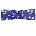 thumbnail image 1 of Floral Headband, Simplistic Daisy Flowers Blossoms Rhythmic Illustration, Elastic and Soft Women's Bandana for Sports and Everyday Use, Grey Red Coconut, by Ambesonne, 1 of 3